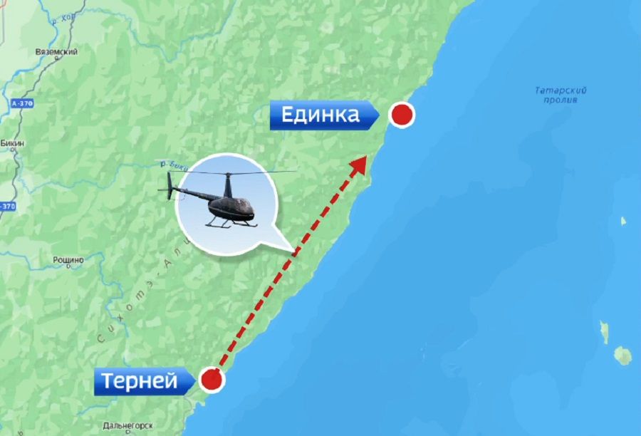 Поиски пропавшего в Приморье вертолёта Robinson продолжаются десять дней