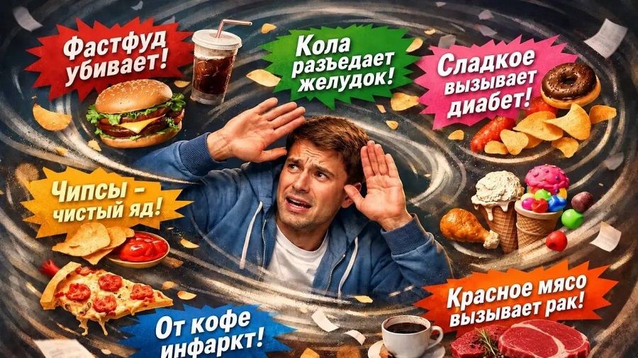 Что опаснее для современного человека: еда или мифы о еде?