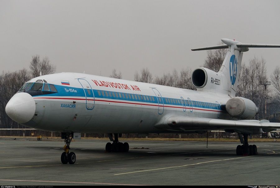 Самолёт Ту-154 станет памятником в аэропорту Владивостока